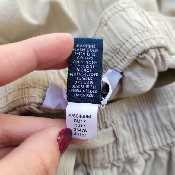 Karen Scott Capri Pull On Tan Cotton Pants Small - Picture 10 of 14
